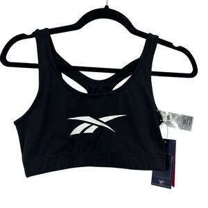 Reebok Black Razerback Women's Sports Bra SZ M